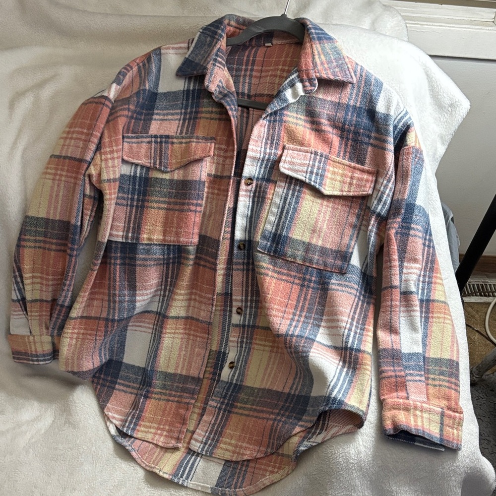 Plaid Button-Up flannel/shacket